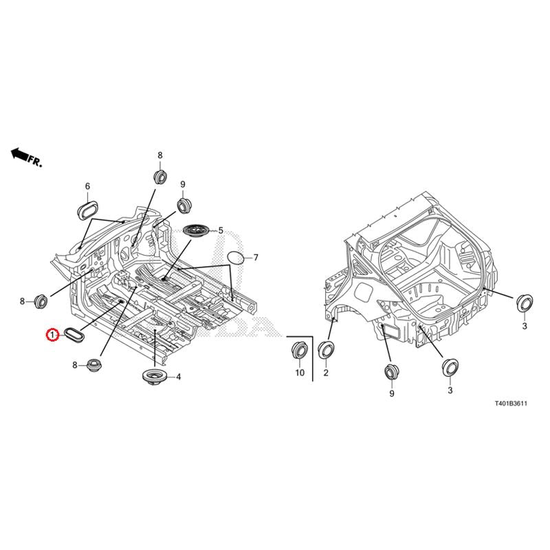 [NEW] JDM HONDA CIVIC FL1 2022 Grommets (Rear) GENUINE OEM