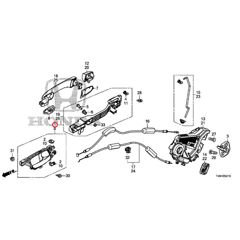 [NEW] JDM HONDA JADE FR5 2019 Rear Door Locks/Outer Handles GENUINE OEM