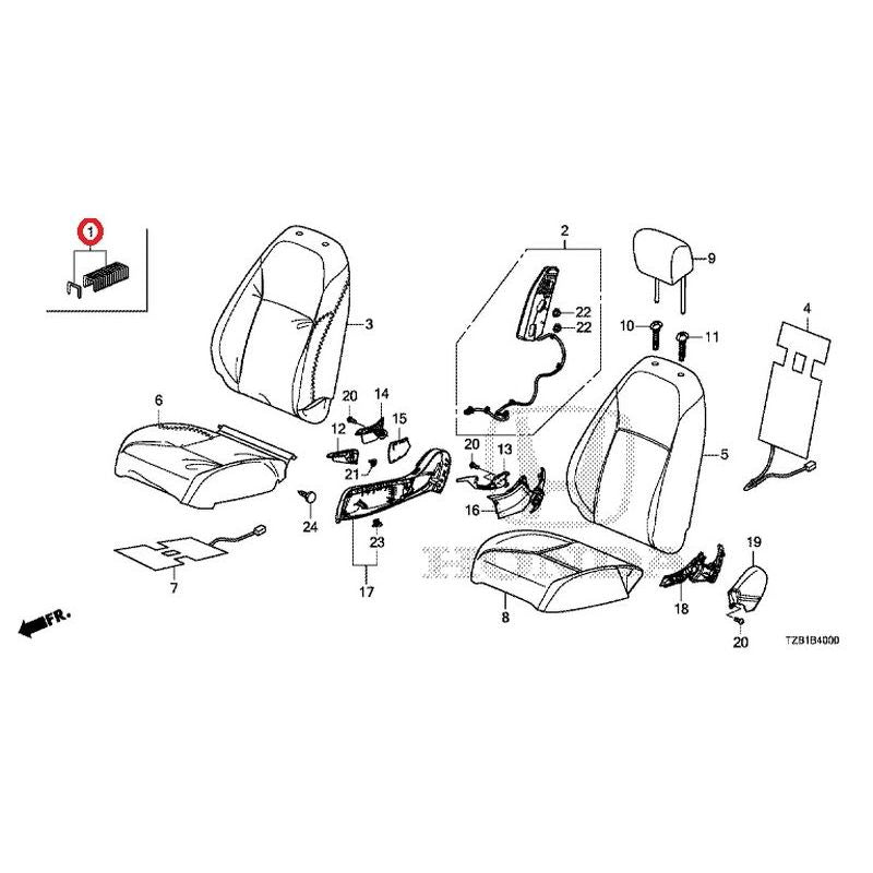 [NEW] JDM HONDA FIT e:HEV GR3 2020 Front Seat (Driver's Side) GENUINE OEM