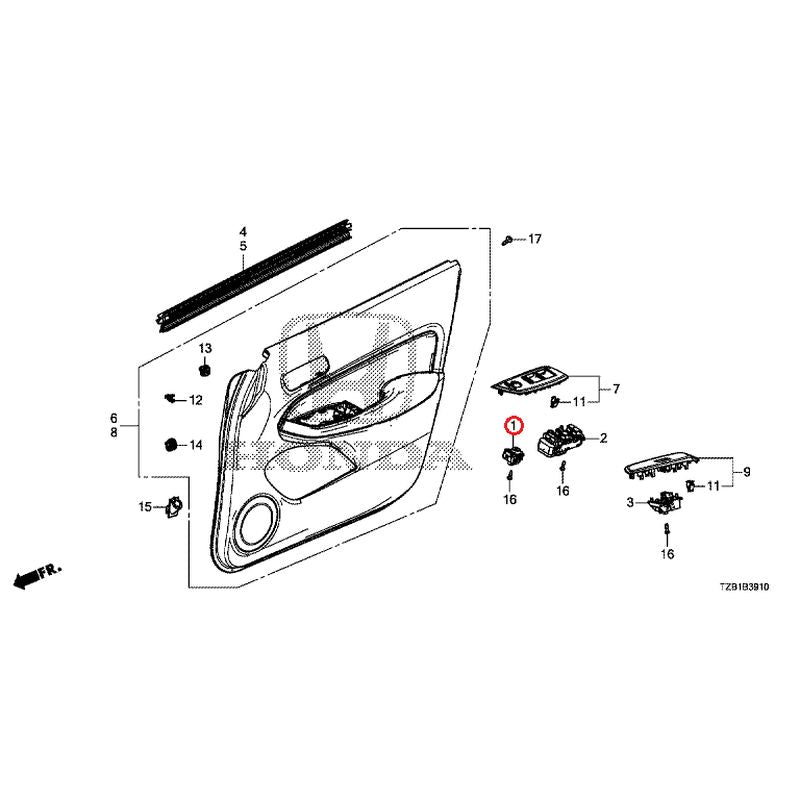 [NEW] JDM HONDA FIT e:HEV GR3 2021 Front Door Lining GENUINE OEM