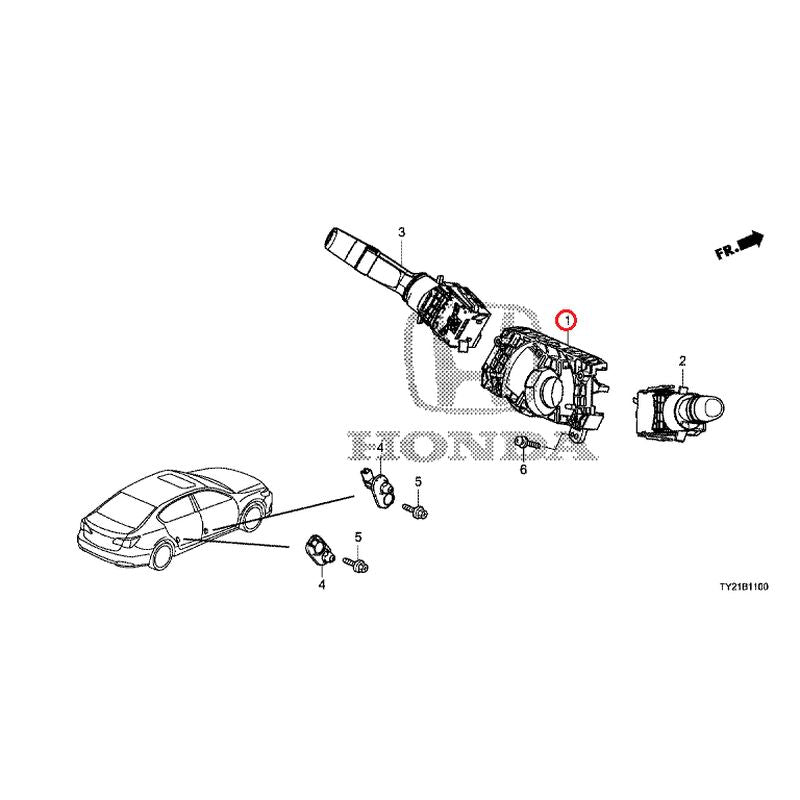 [NEW] JDM HONDA LEGEND HYBRID KC2 2018 Combination Switches GENUINE OEM