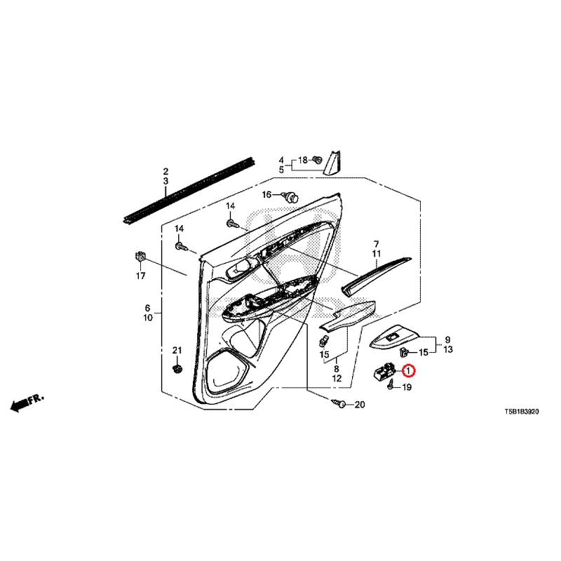 [NEW] JDM HONDA FIT GK5 2016 Rear Door Lining GENUINE OEM