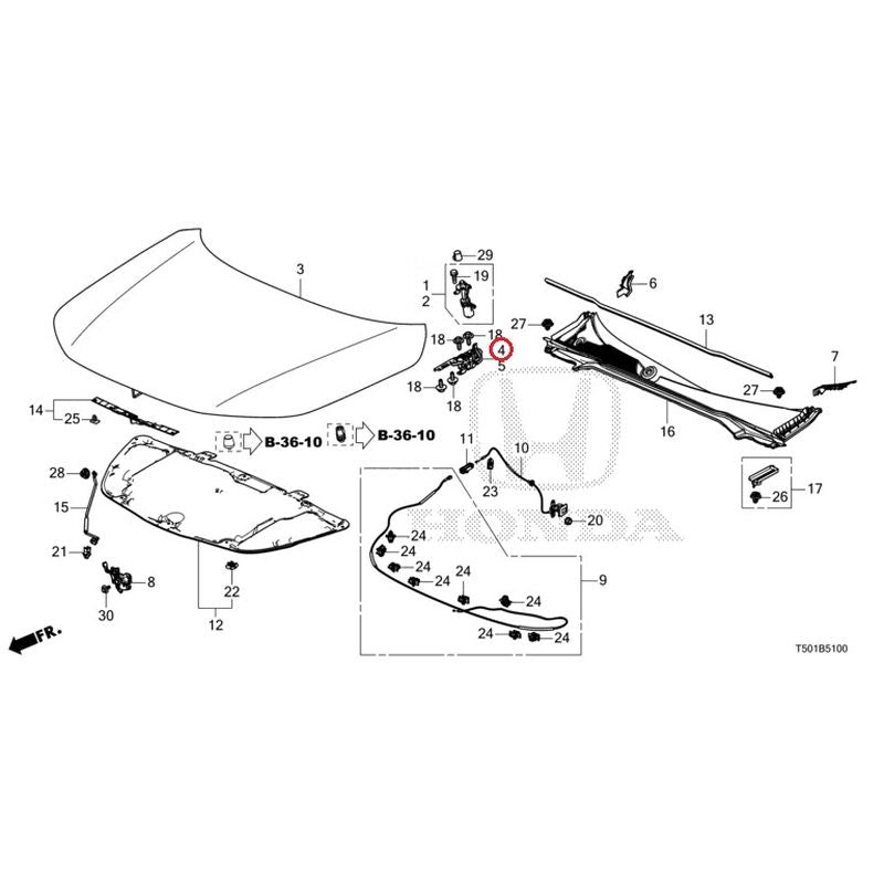 [NEW] JDM HONDA CIVIC FL4 2023 Hood GENUINE OEM