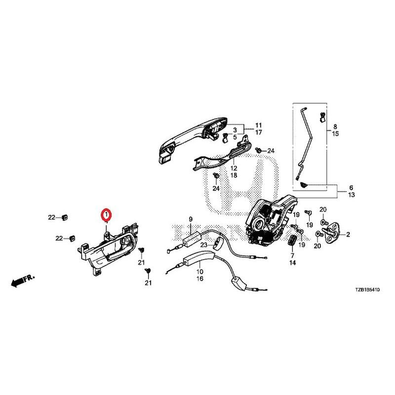 [NEW] JDM HONDA FIT e:HEV GR3 2020 Rear Door Lock Outer Handle GENUINE OEM