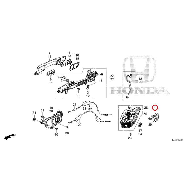 [NEW] JDM HONDA CIVIC FL1 2025 Rear Door Locks/Outer Handles GENUINE OEM