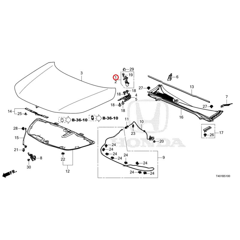 [NEW] JDM HONDA CIVIC FL1 2022 Hood GENUINE OEM