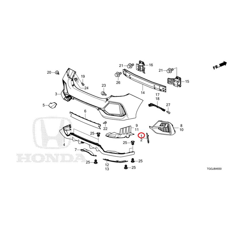 [NEW] JDM HONDA CIVIC FK7 2021 Rear Bumper GENUINE OEM