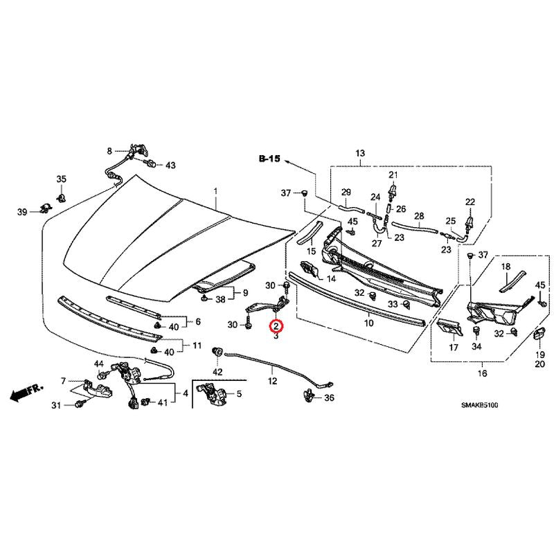 [NEW] JDM HONDA STREAM RN6 2013 Hood GENUINE OEM