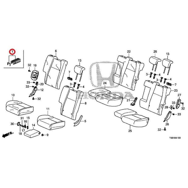 [NEW] JDM HONDA FIT GK5 2017 Rear Seat GENUINE OEM