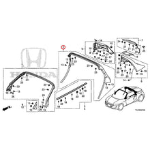 Load image into Gallery viewer, [NEW] JDM HONDA S660 JW5 2020 Weather Strips/Roll Bar Garnish GENUINE OEM
