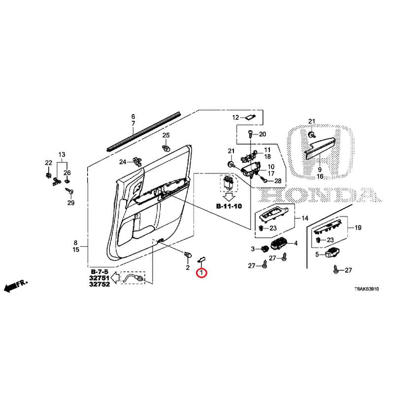 [NEW] JDM HONDA ODYSSEY RC1 2021 Front Door Lining GENUINE OEM