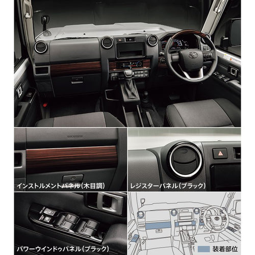 [NEW] JDM Toyota LAND CRUISER 70 GDJ76W Interior Panel Set MODELLISTA Genuine