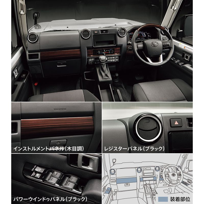 [NEW] JDM Toyota LAND CRUISER 70 GDJ76W Interior Panel Set MODELLISTA Genuine
