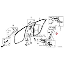 Load image into Gallery viewer, [NEW] JDM HONDA LEGEND HYBRID KC2 2018 Pillar Garnish GENUINE OEM
