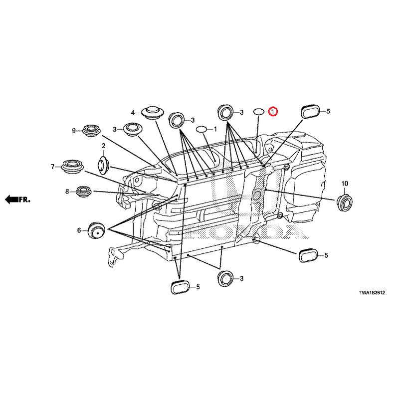 [NEW] JDM HONDA ACCORD CV3 2019 Grommet (Lower) GENUINE OEM