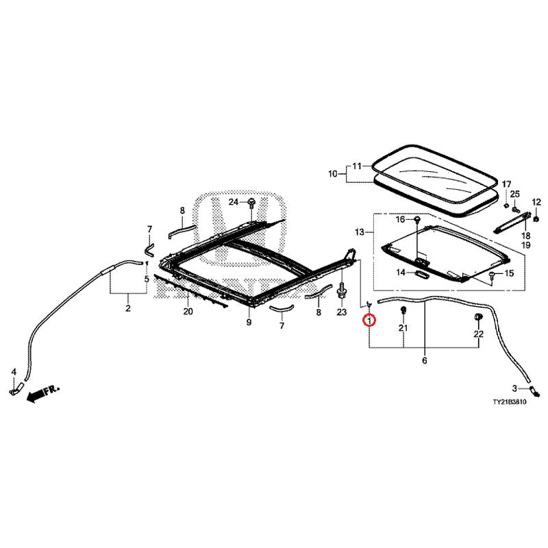 [NEW] JDM HONDA LEGEND HYBRID KC2 2020 Sliding Roof GENUINE OEM