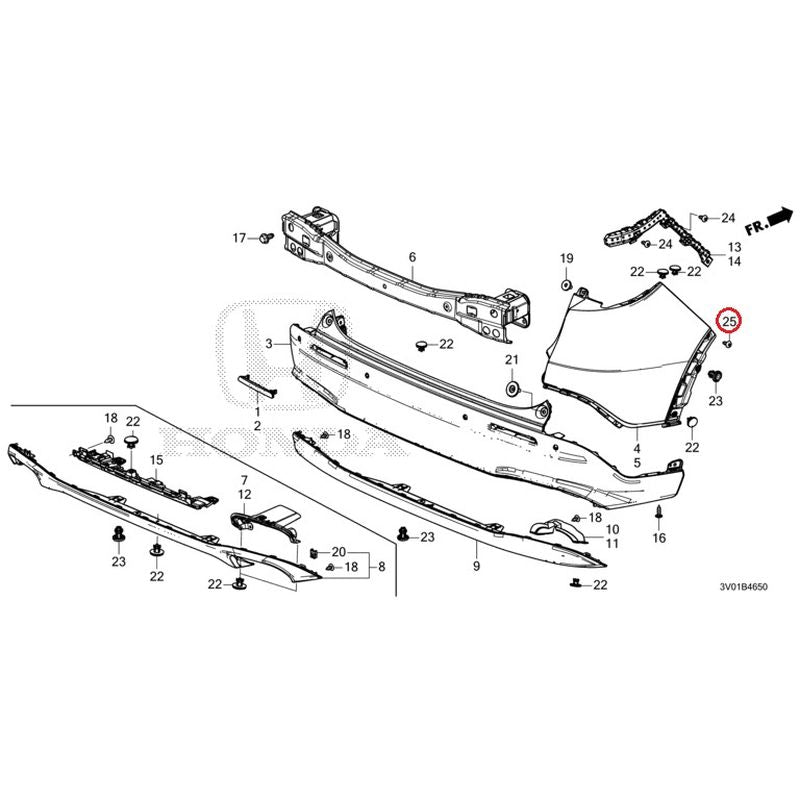 NEW] JDM HONDA ZR-V RZ3 2023 Rear Bumper GENUINE OEM – JDM Yamato