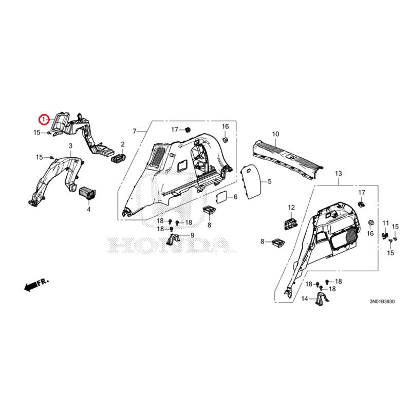 [NEW] JDM HONDA VEZEL e:HEV RV5 2021 Side Lining GENUINE OEM