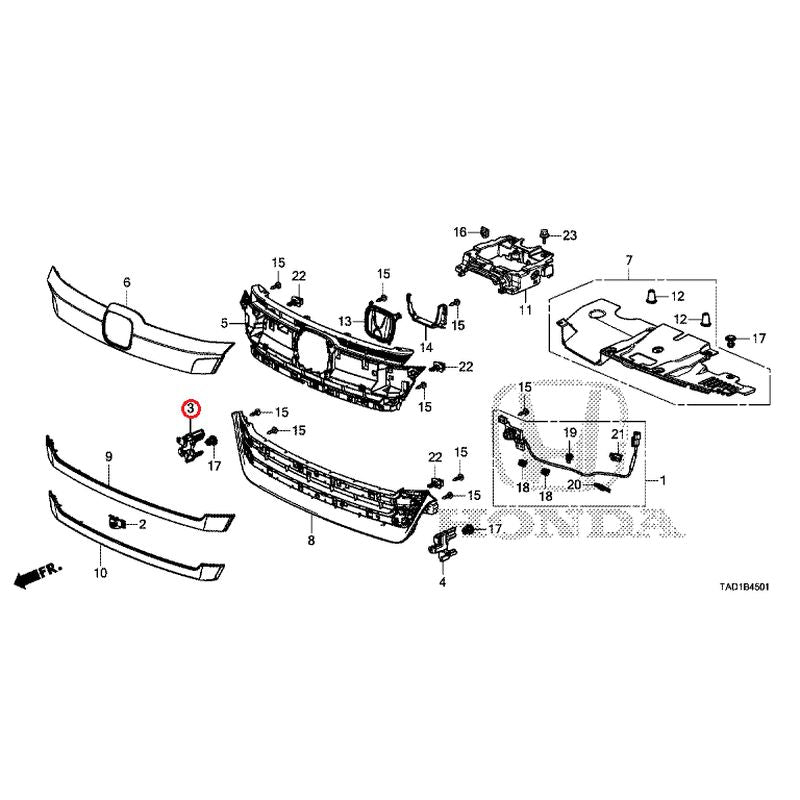 [NEW] JDM HONDA STEP WGN SPADA RP5 2020 Front Grill (2) GENUINE OEM