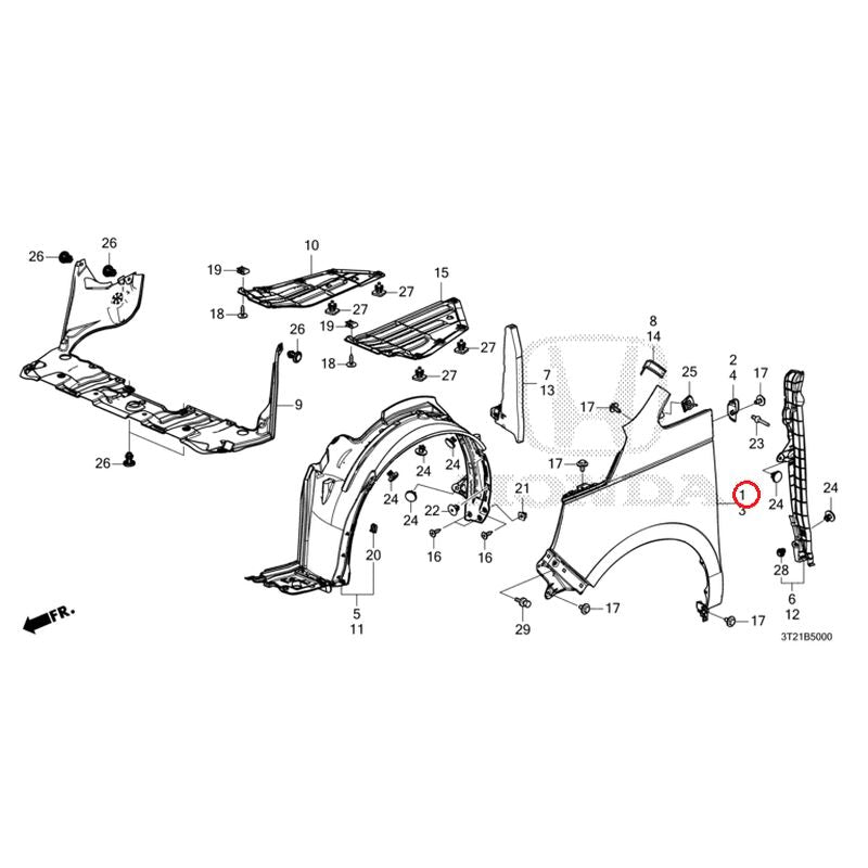 [NEW] JDM HONDA STEP WGN e:HEV RP8 2022 Front Fenders GENUINE OEM