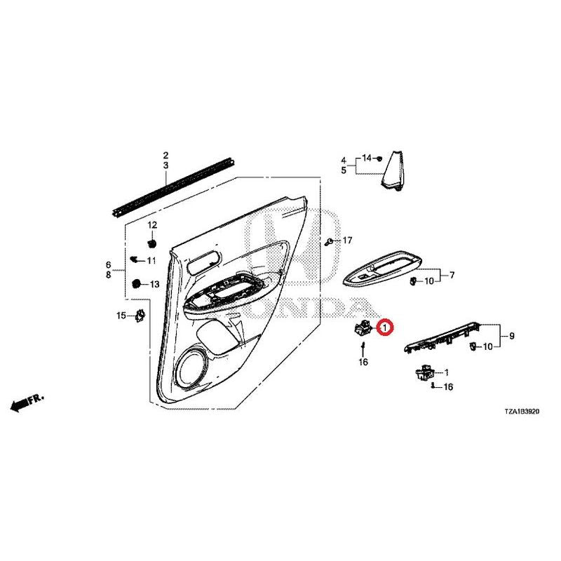 [NEW] JDM HONDA FIT GR1 2020 Rear Door Lining GENUINE OEM