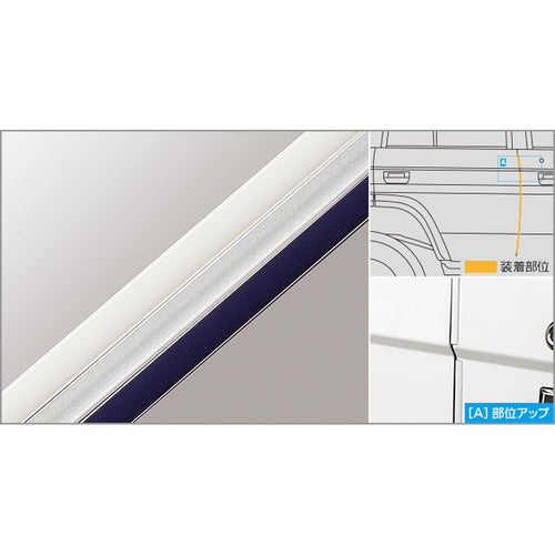 [NEW] JDM Toyota LAND CRUISER 70 GDJ76W Door Edge Protector Dark Blue OEM