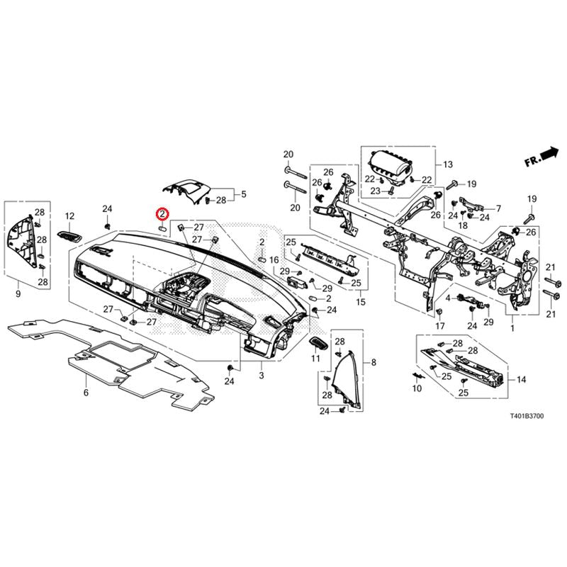 [NEW] JDM HONDA CIVIC FL1 2022 Instrument panel GENUINE OEM