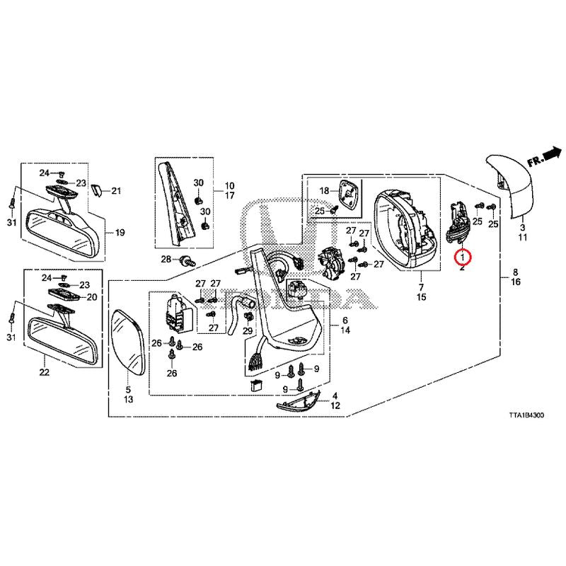 [NEW] JDM HONDA N-BOX JF3 2021 Mirrors GENUINE OEM