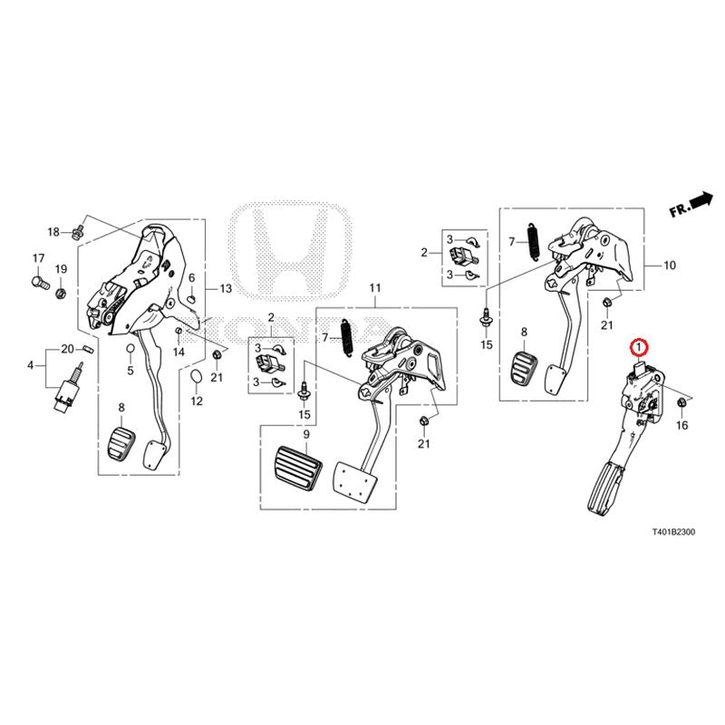 [NEW] JDM HONDA CIVIC FL1 2022 Pedals GENUINE OEM