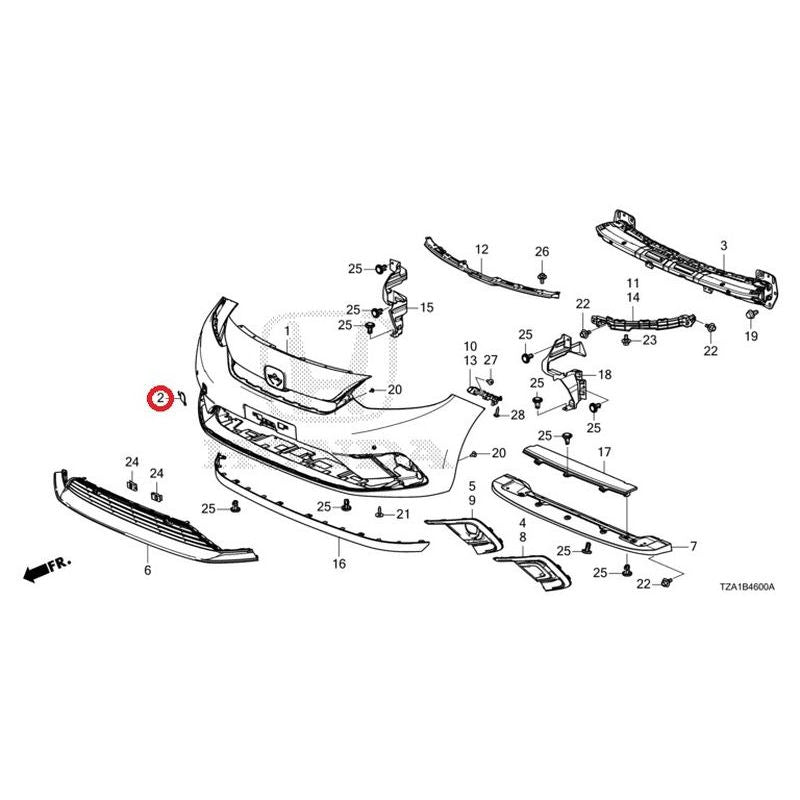 [NEW] JDM HONDA FIT GR1 2020 Front Bumper (1) GENUINE OEM