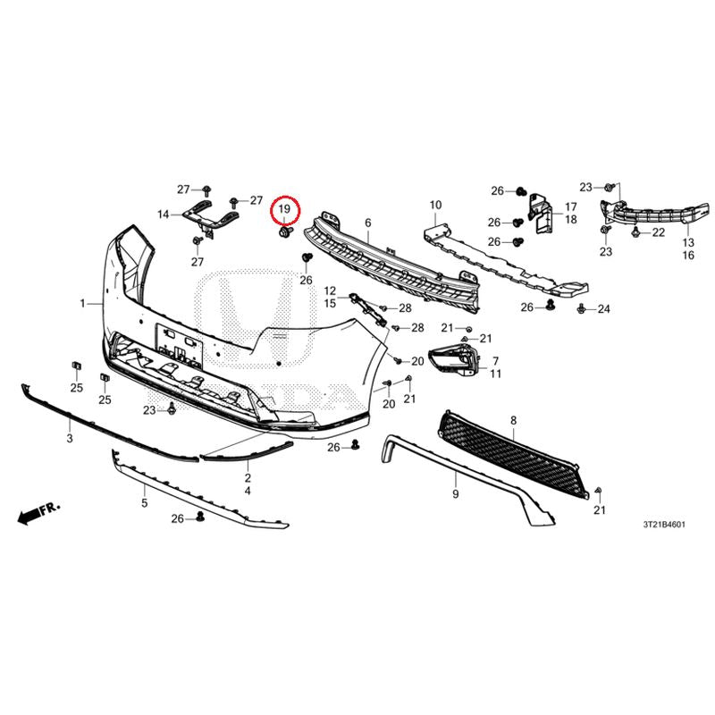 NEW] JDM HONDA STEP WGN e:HEV RP8 2022 Front Bumper (2) GENUINE