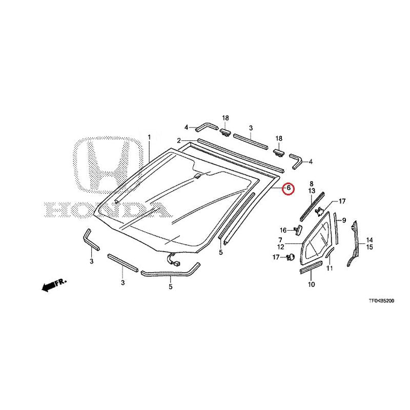 貴重！ 額装 HONDA NR 透視イラスト NEW] JDM HONDA FIT GE8 2012 Front Windshield GENUINE OEM – JDM Yamato