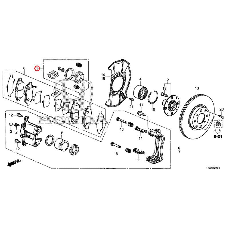 [NEW] JDM HONDA FIT GK5 2014 Front Brakes (2) GENUINE OEM