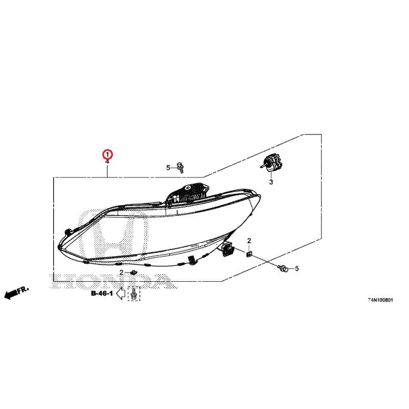 [NEW] JDM HONDA JADE FR5 2019 Headlight (2) GENUINE OEM