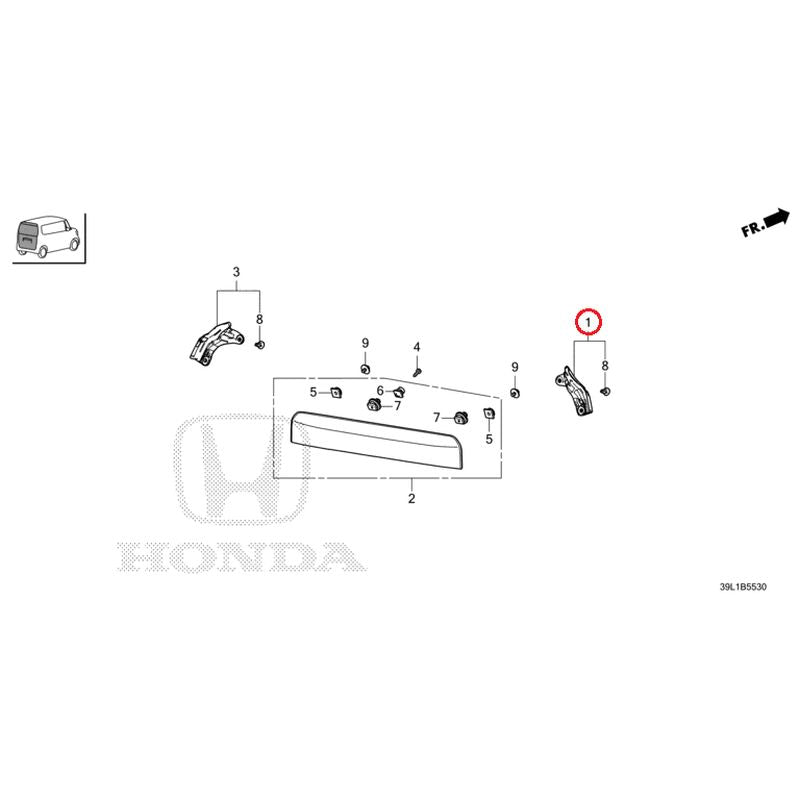 [NEW] JDM HONDA N-BOX JOY JF6 2025 Tailgate Garnish GENUINE OEM