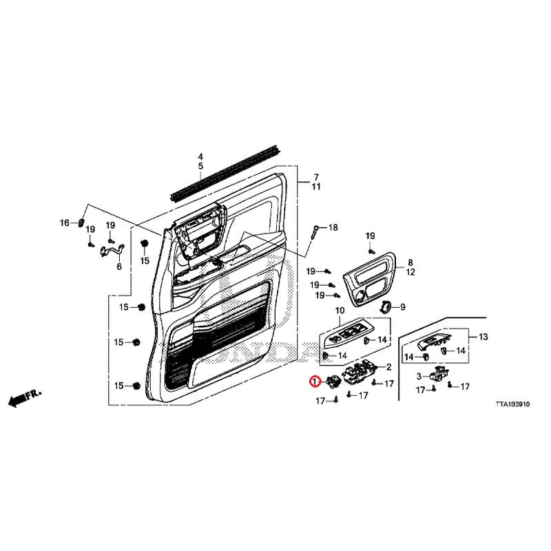 [NEW] JDM HONDA N-BOX JF3 2021 Front Door Lining GENUINE OEM