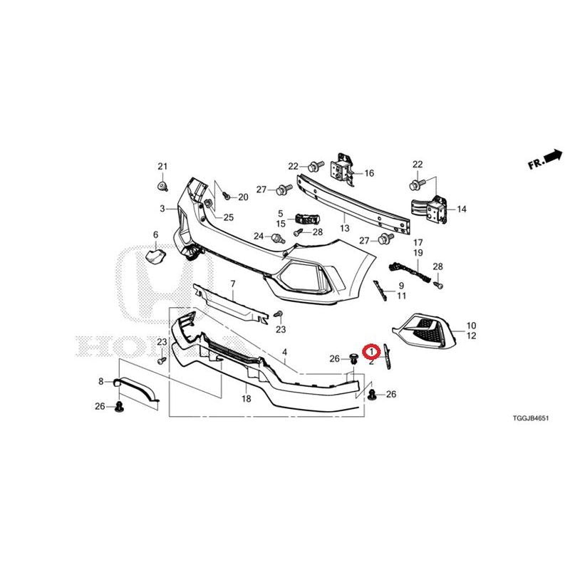 [NEW] JDM HONDA CIVIC FK8 2020 Rear Bumper (TYPE R) GENUINE OEM