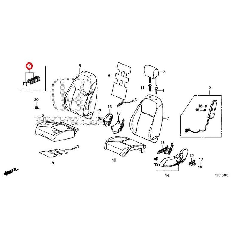 [NEW] JDM HONDA FIT e:HEV GR3 2020 Front Seat (Passenger Side) GENUINE OEM