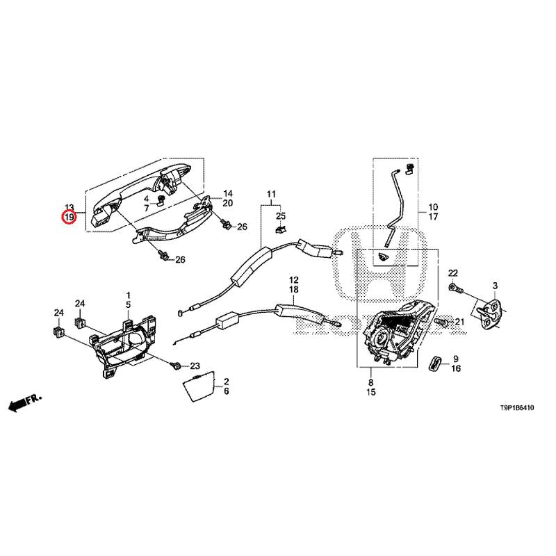 [NEW] JDM HONDA GRACE HYBRID GM4 2017 Rear Door Locks/Outer Handles GENUINE OEM