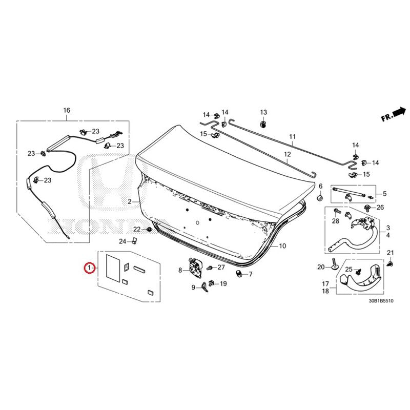HONDA ACCORD パーツカタログ NEW] JDM HONDA ACCORD CY2 2024 Trunk Lid GENUINE OEM – JDM Yamato