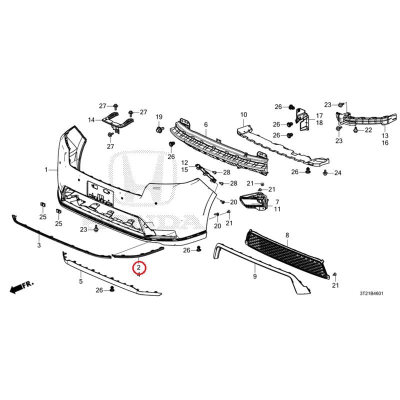 NEW] JDM HONDA STEP WGN e:HEV RP8 2022 Front Bumper (2) GENUINE