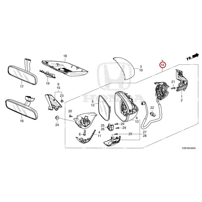 NEW] JDM HONDA FIT e:HEV GR3 2023 Mirrors GENUINE OEM – JDM Yamato