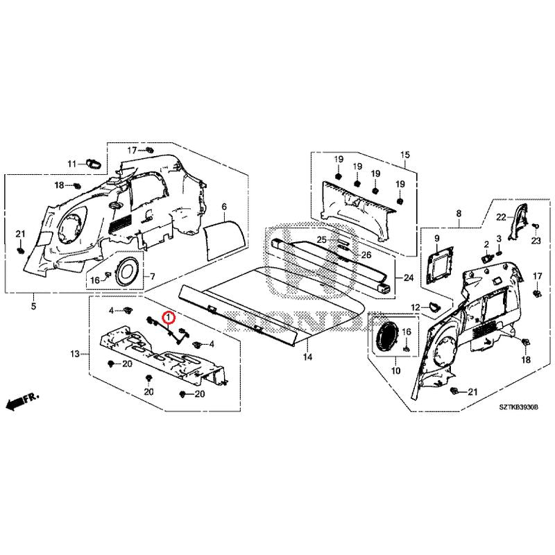 [NEW] JDM HONDA CR-Z ZF2 2016 Side Lining GENUINE OEM