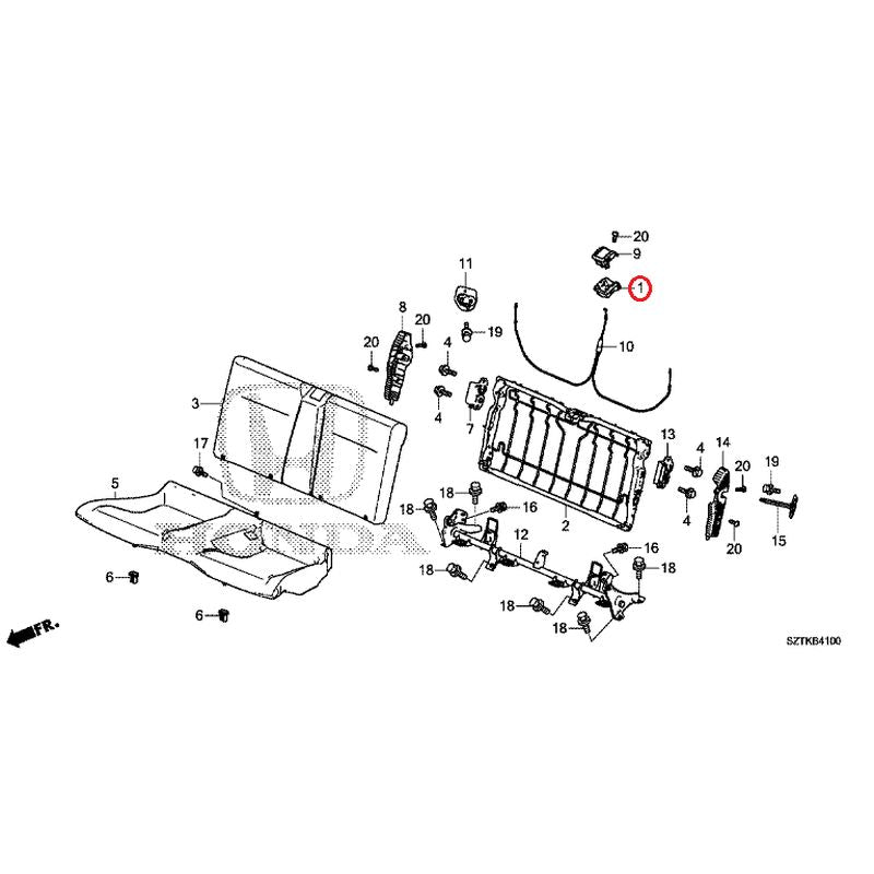 [NEW] JDM HONDA CR-Z ZF2 2014 Rear Seat GENUINE OEM