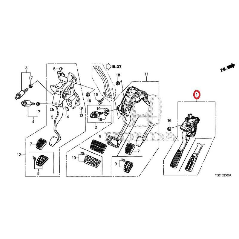 [NEW] JDM HONDA FIT GK5 2017 Pedals GENUINE OEM