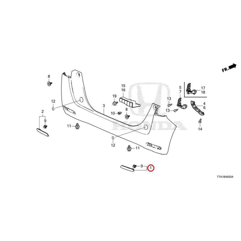 [NEW] JDM HONDA N-BOX JF3 2021 Rear Bumper (1) GENUINE OEM