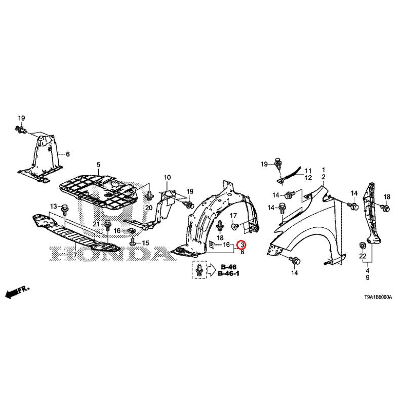 [NEW] JDM HONDA GRACE GM6 2015 Front Fenders GENUINE OEM