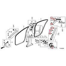 Load image into Gallery viewer, [NEW] JDM HONDA LEGEND HYBRID KC2 2016 Pillar Garnish GENUINE OEM

