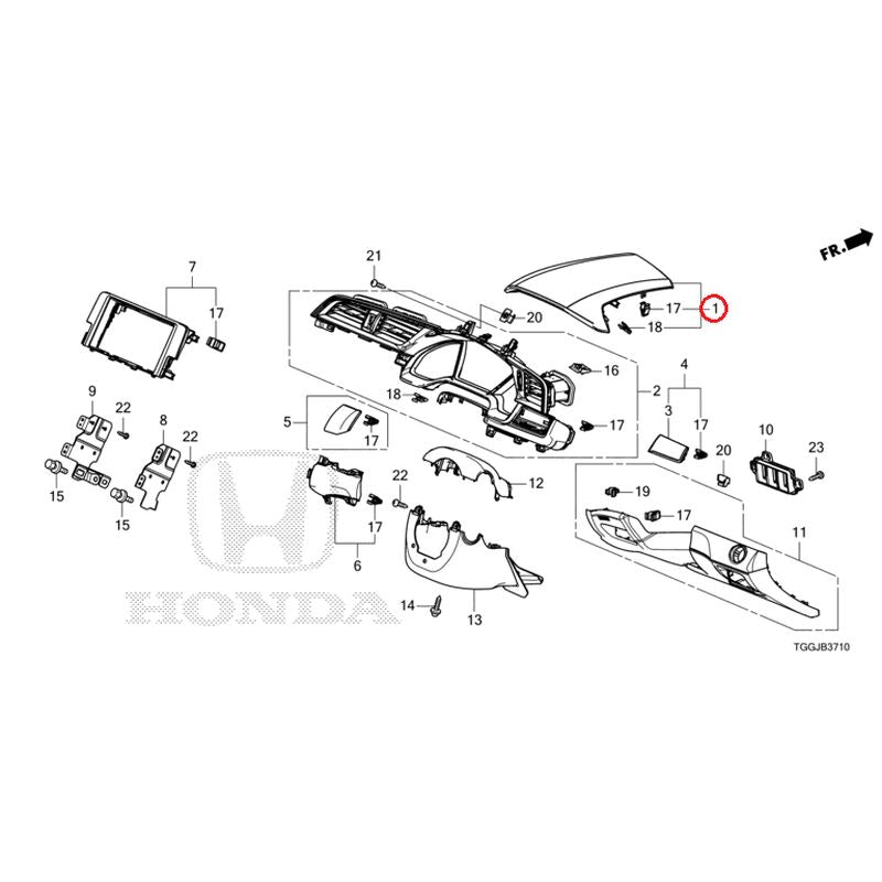 [NEW] JDM HONDA CIVIC FK7 2021 Instrument panel garnish (driver side) GENUINE OEM