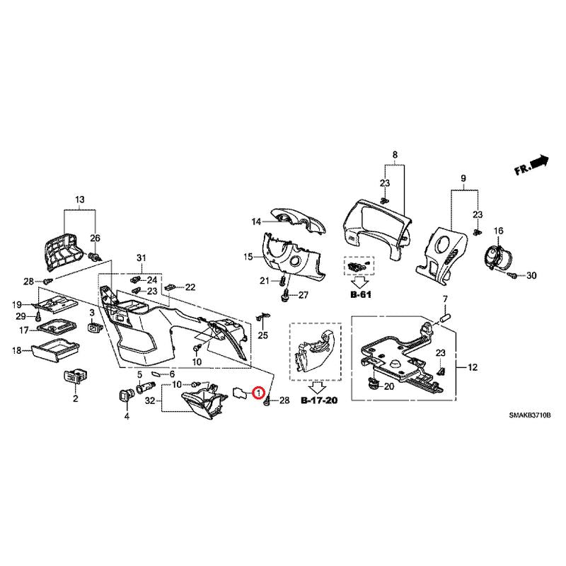 [NEW] JDM HONDA STREAM RN6 2013 Instrument panel garnish (driver side) GENUINE OEM